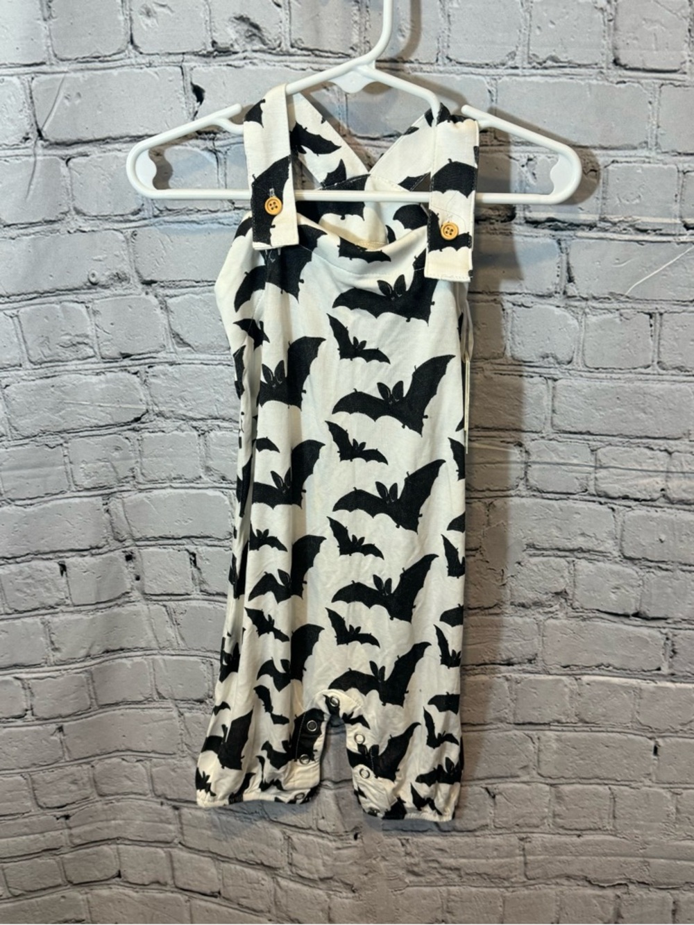 Kate Quinn Bat Pattern Bamboo Overalls